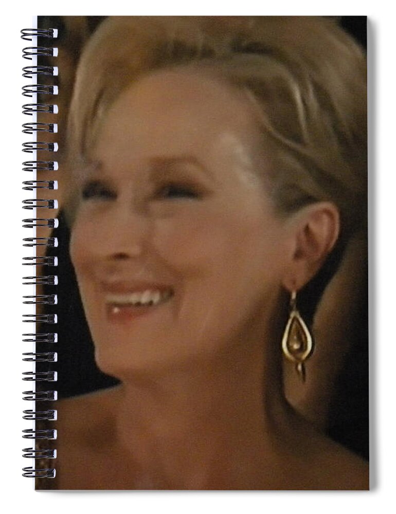Colette Spiral Notebook featuring the photograph Meryl Streep Portrait by Colette V Hera Guggenheim
