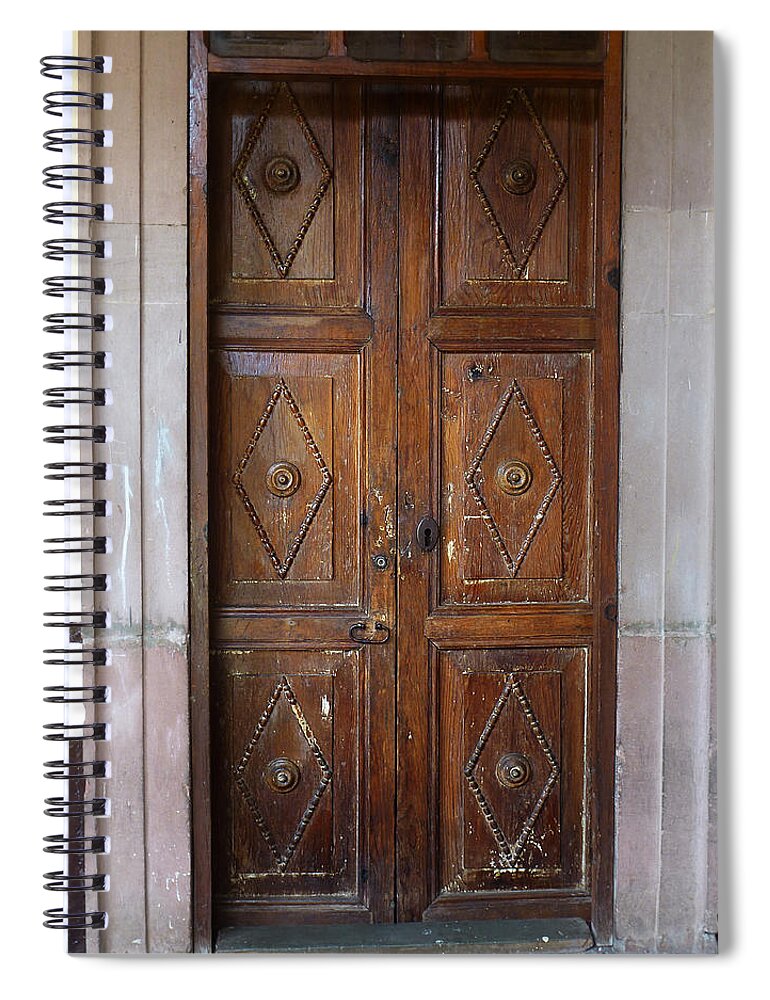 North America Spiral Notebook featuring the photograph Mexican Door 57 by Xueling Zou