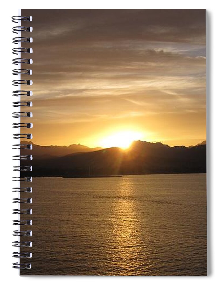 Mexico Spiral Notebook featuring the photograph Mexican Sunset by Marilyn Wilson