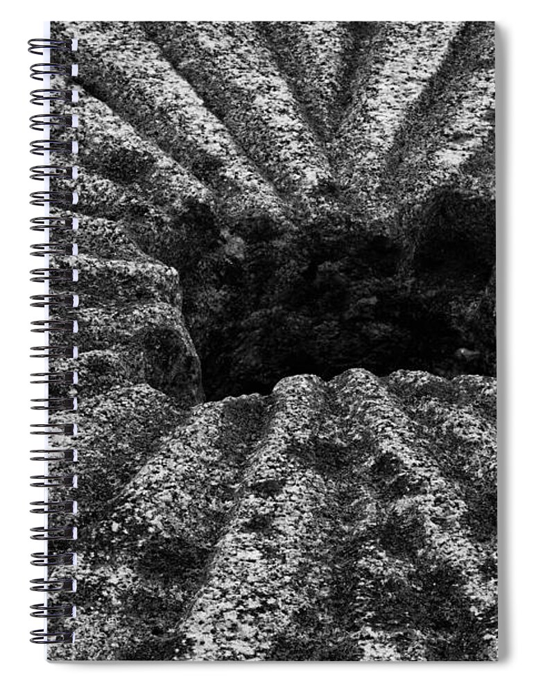Mill Stone Spiral Notebook featuring the photograph Mill Stone by Carrie Cranwill