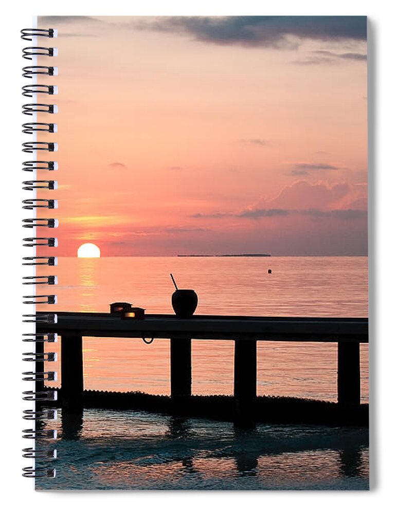 Sunrise Spiral Notebook featuring the photograph Morning Calm by Shirley Mitchell