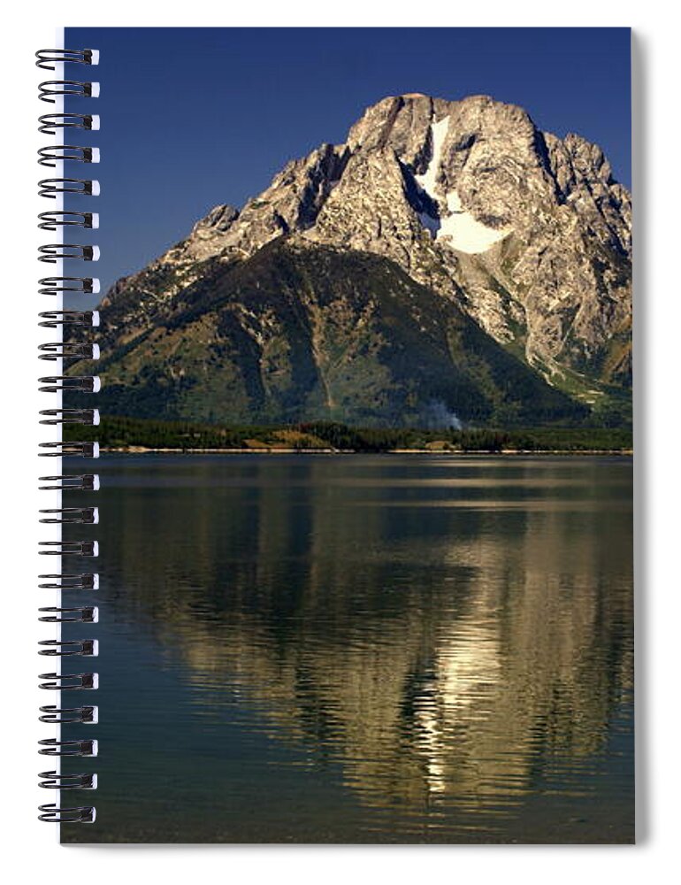 Mount Moran Spiral Notebook featuring the photograph Moujnt Moran 5 by Marty Koch