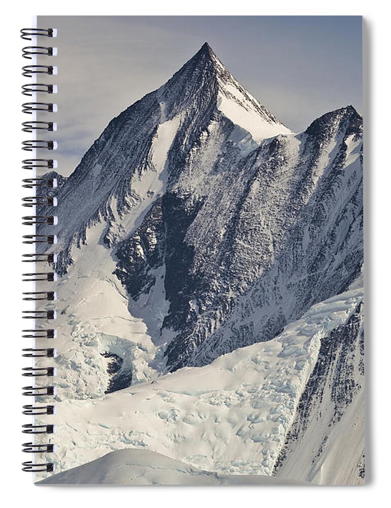 00427980 Spiral Notebook featuring the photograph Mount Herschel Above Cape Hallett by Colin Monteath