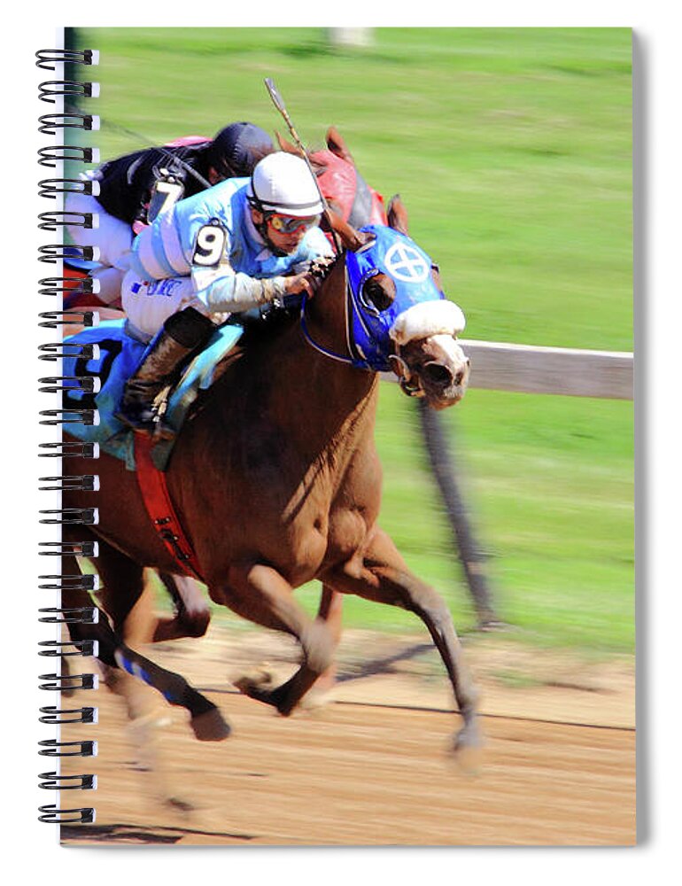 Thorougbred Race Horse Spiral Notebook featuring the photograph 'My Gal Sunday' on Wednesday by PJQandFriends Photography