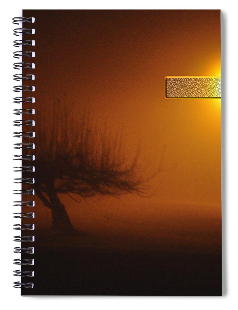 Clay Spiral Notebook featuring the photograph My Life In God's Hands by Clayton Bruster