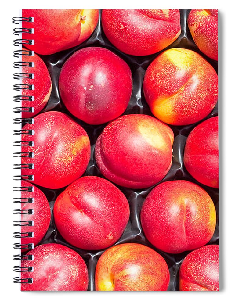 Agriculture Spiral Notebook featuring the photograph Nectarines by Tom Gowanlock