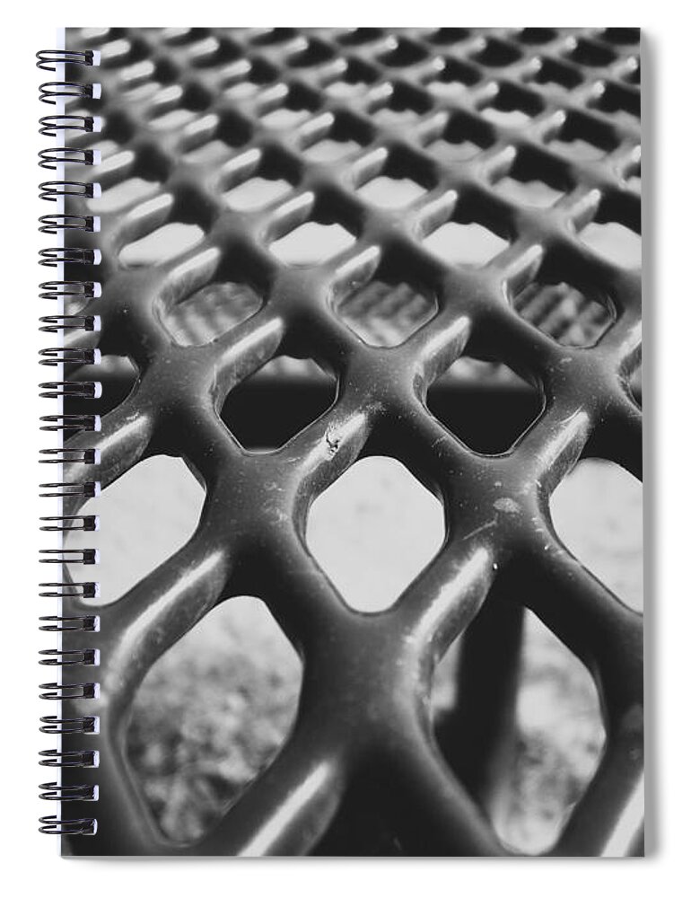 Black White Spiral Notebook featuring the photograph Net by Andrea Anderegg