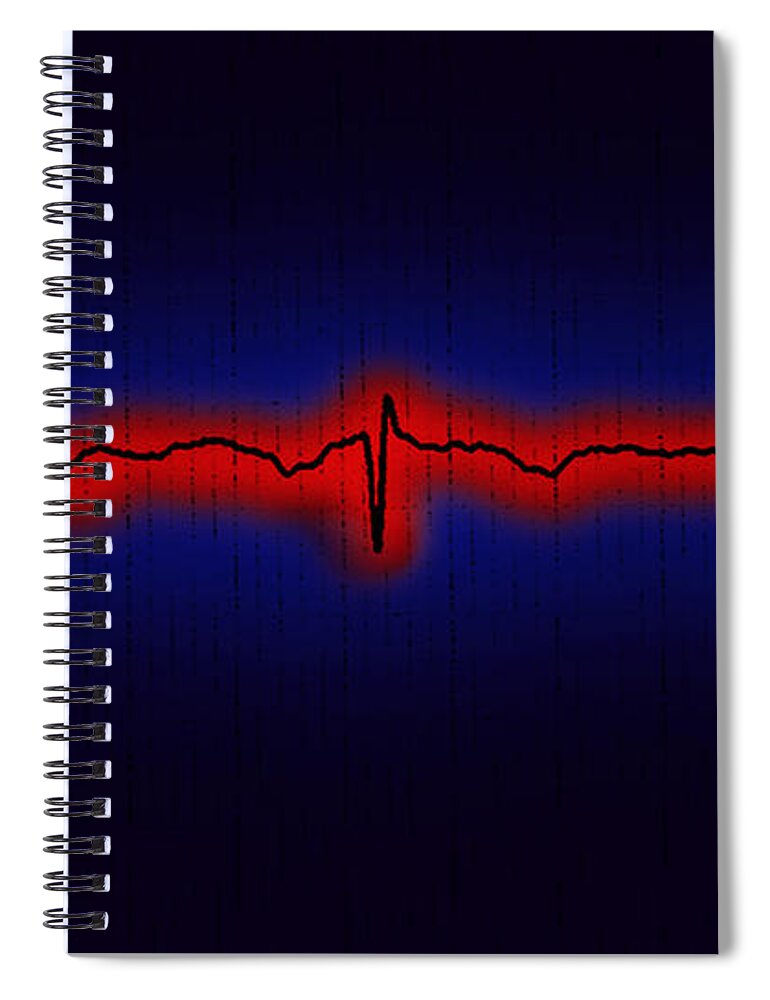 Ecg Spiral Notebook featuring the photograph Normal Ecg by Science Source