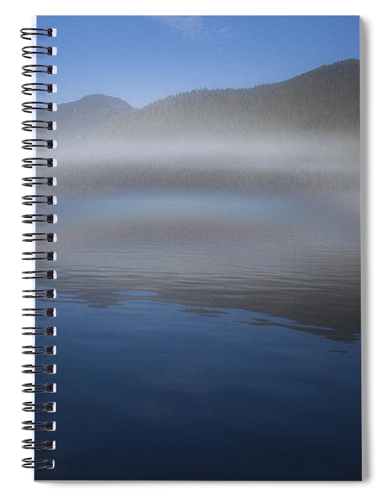 Mp Spiral Notebook featuring the photograph Ocean Fog Lifting Off The Water by Matthias Breiter