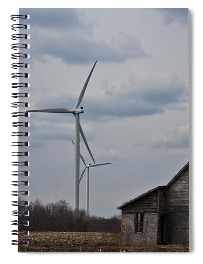 Old House Spiral Notebook featuring the photograph Old and New by Barbara McMahon