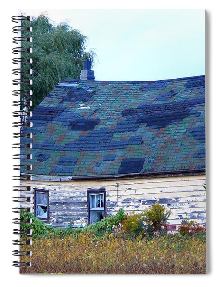 Barn Spiral Notebook featuring the photograph Old Barn by Davandra Cribbie