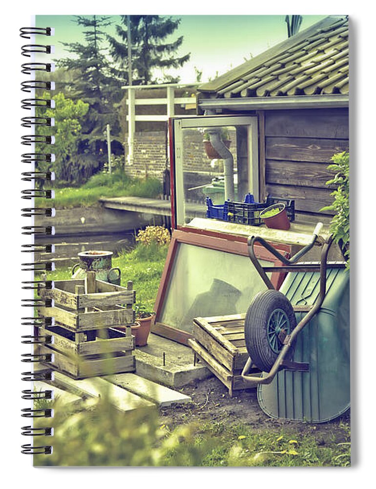 Farm Spiral Notebook featuring the photograph Old Country House by Ariadna De Raadt