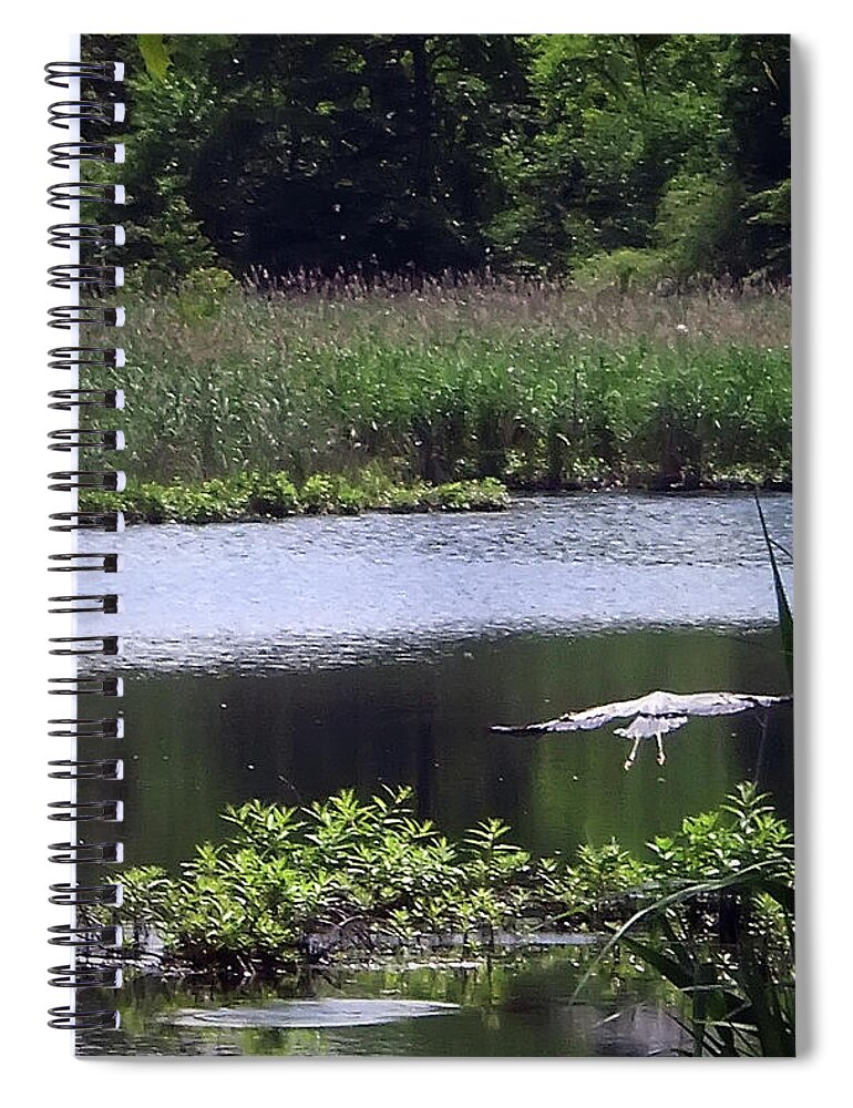 2d Spiral Notebook featuring the photograph Old Fishing Hole by Brian Wallace
