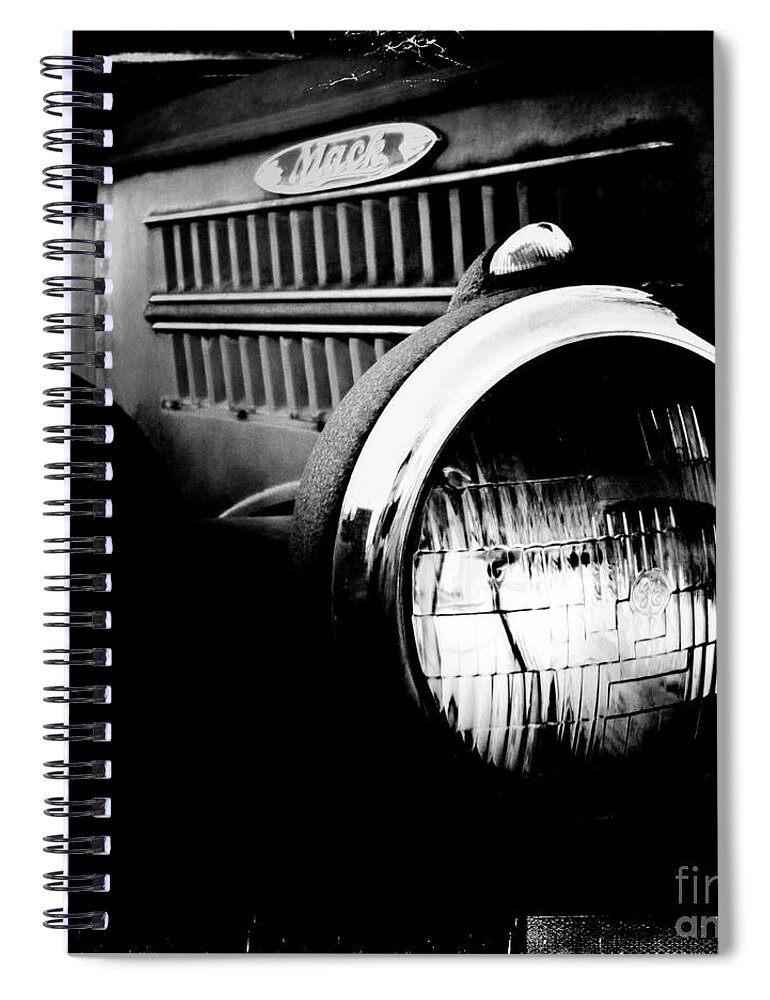 Old Car Spiral Notebook featuring the photograph Old Mack by Kevyn Bashore