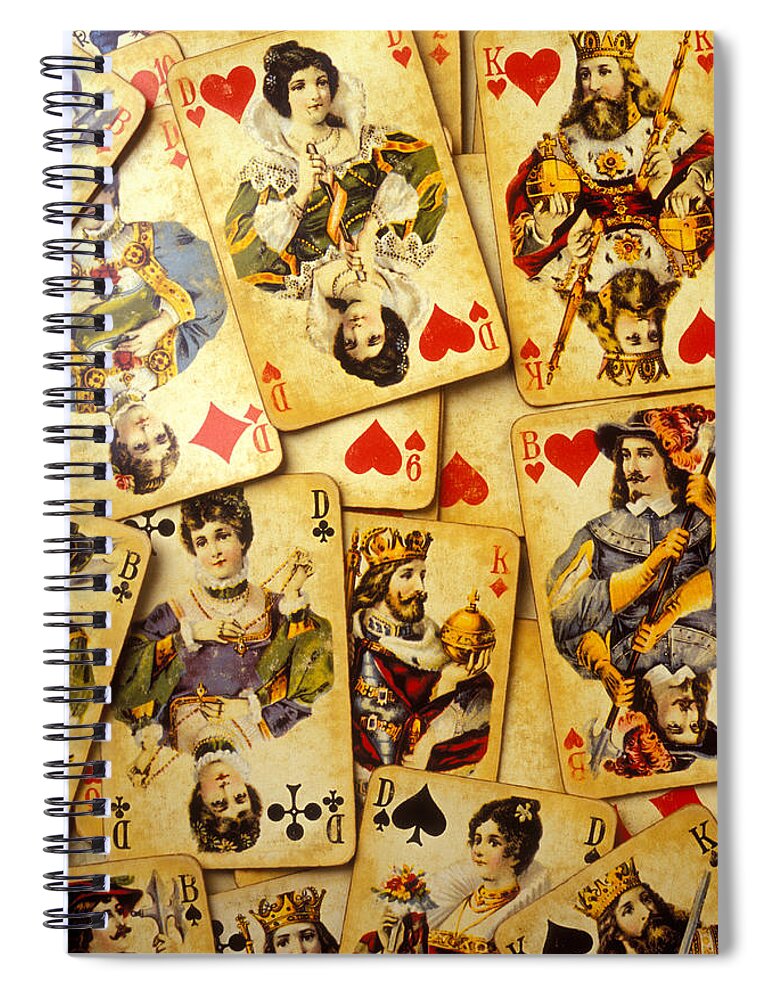 Old Playing Cards Spiral Notebook For Sale By Garry Gay