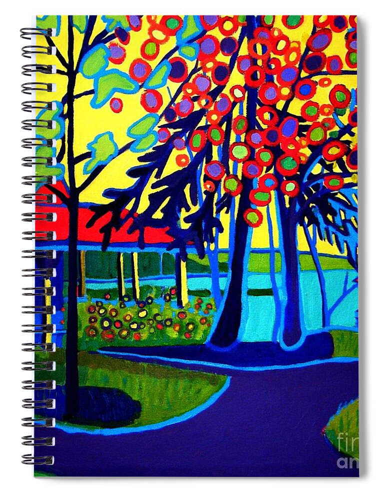 Spring Spiral Notebook featuring the painting Sunrise at Tucks Point by Debra Bretton Robinson