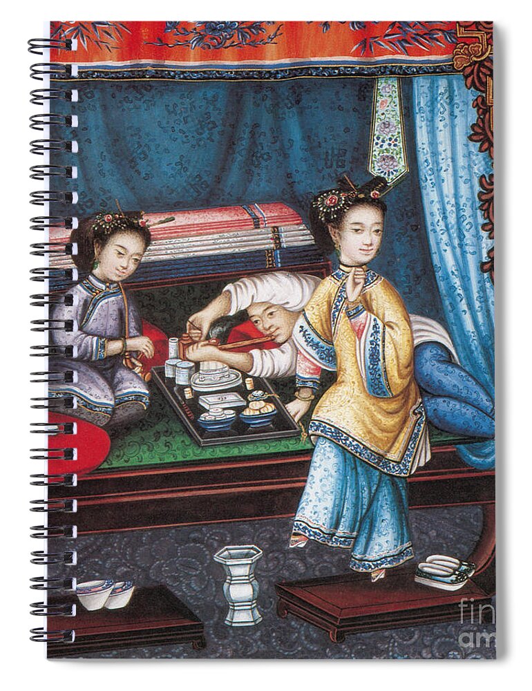 History Spiral Notebook featuring the photograph Opium Den by Science Source
