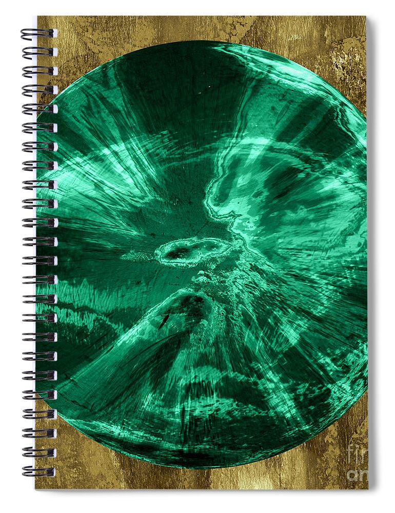 Orb Spiral Notebook featuring the digital art Orb Number Three by David Gordon