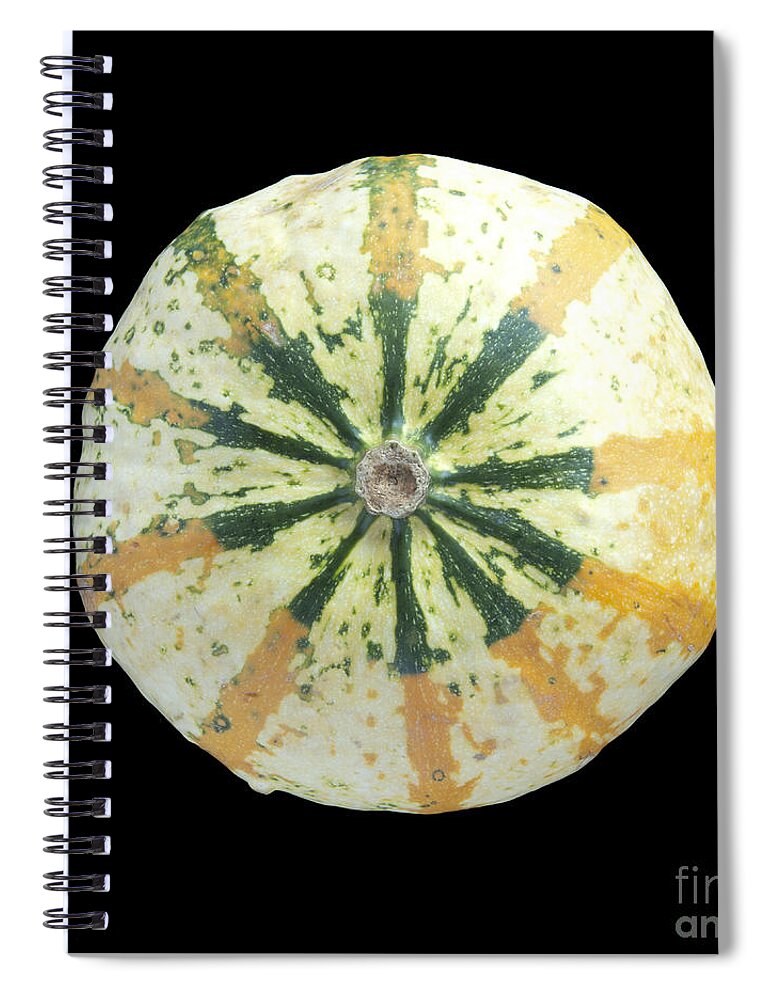 Melon Spiral Notebook featuring the photograph Ornamental Melon by Heiko Koehrer-Wagner