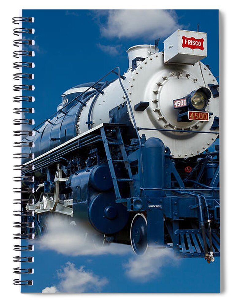 Antique Spiral Notebook featuring the photograph Out of the Blue by Doug Long