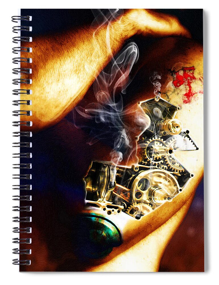 Man Spiral Notebook featuring the photograph Over Worked by Adam Vance