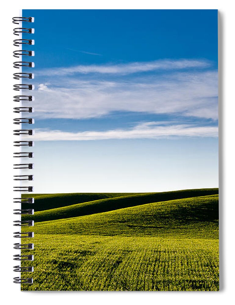 Palouse Spiral Notebook featuring the photograph Palouse Hills 4 by Niels Nielsen