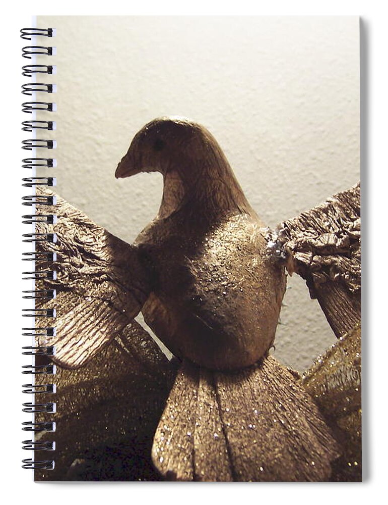 Dove Spiral Notebook featuring the photograph Peace by Vonda Lawson-Rosa