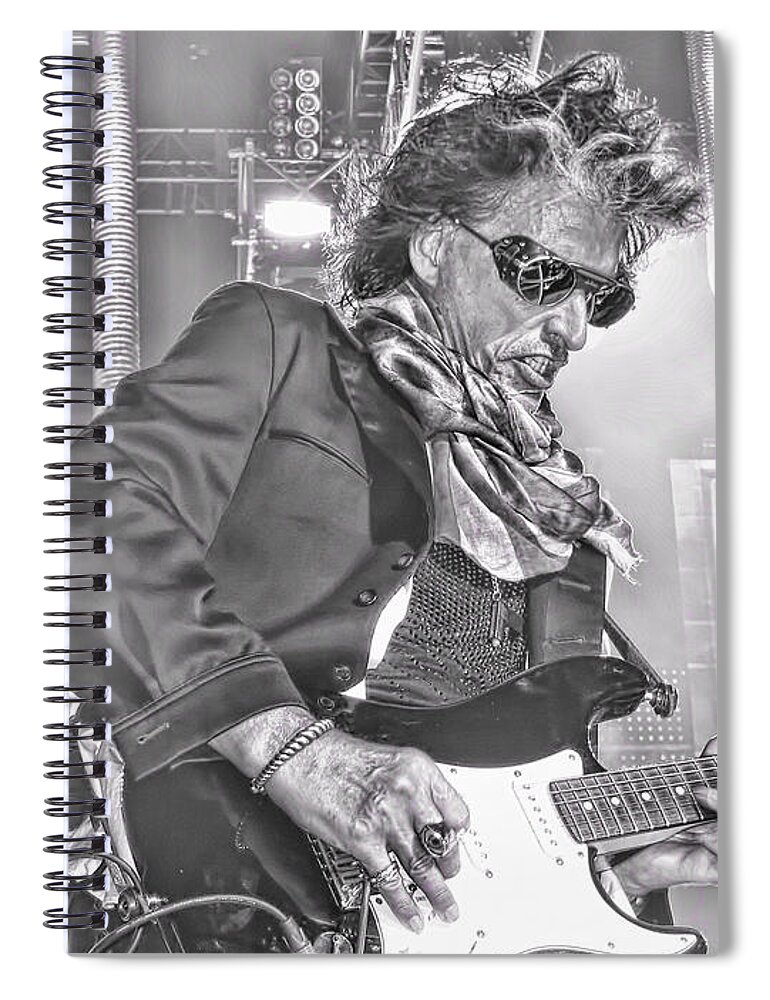 Joe Perry Spiral Notebook featuring the photograph Perry by Traci Cottingham