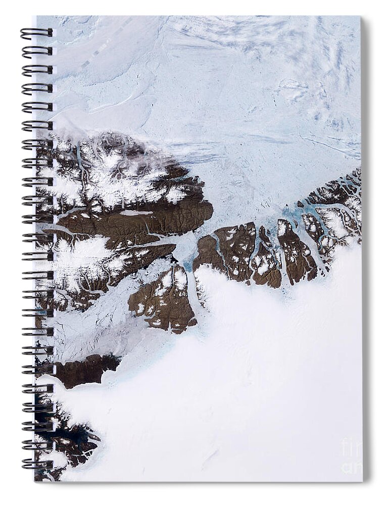 Petermann Glacier Spiral Notebook featuring the photograph Petermann Glacier, Greenland by Nasa