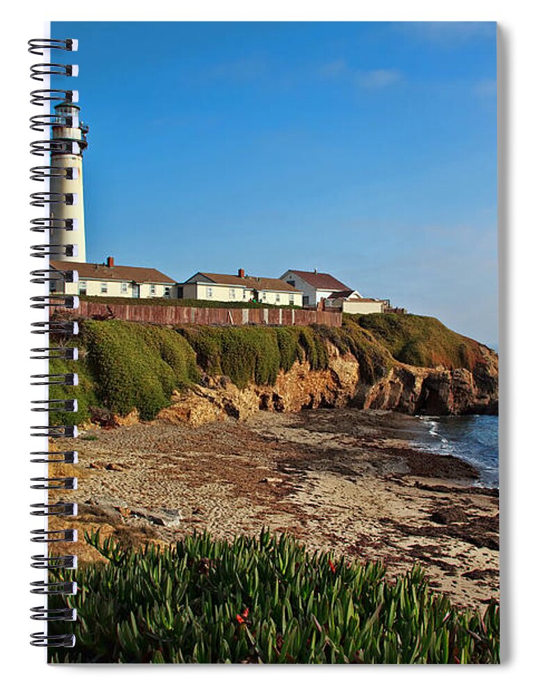 Pigeon Point Spiral Notebook featuring the photograph Pigeon Point Lighthouse by Randy Wehner