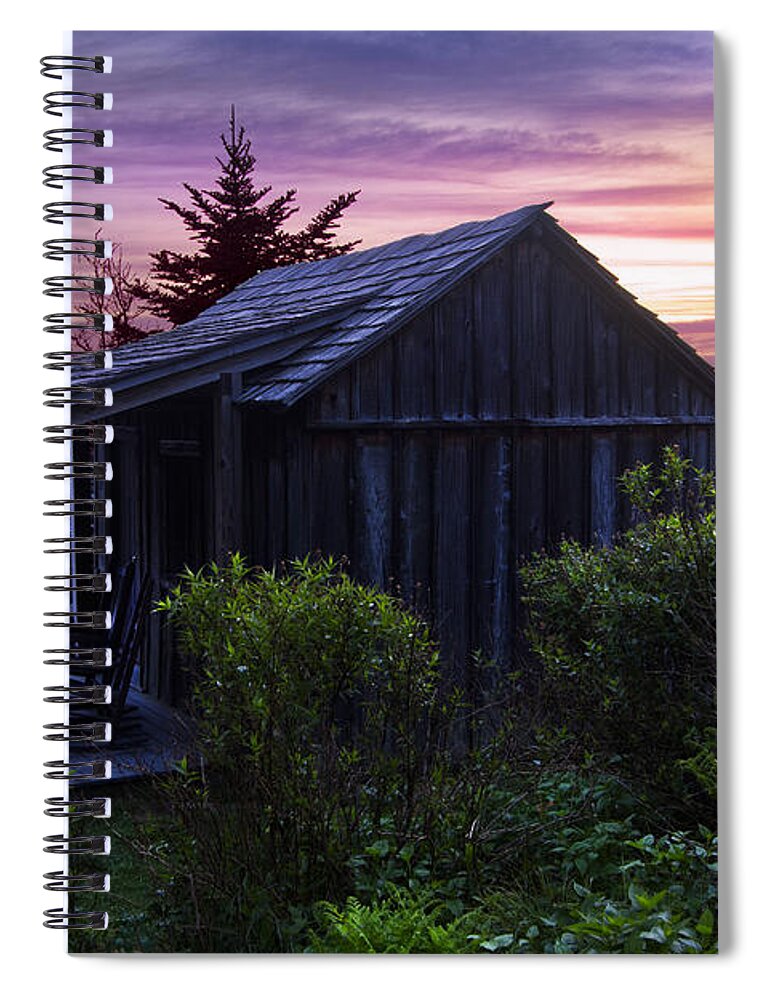 American Spiral Notebook featuring the photograph Pink Dawn by Debra and Dave Vanderlaan