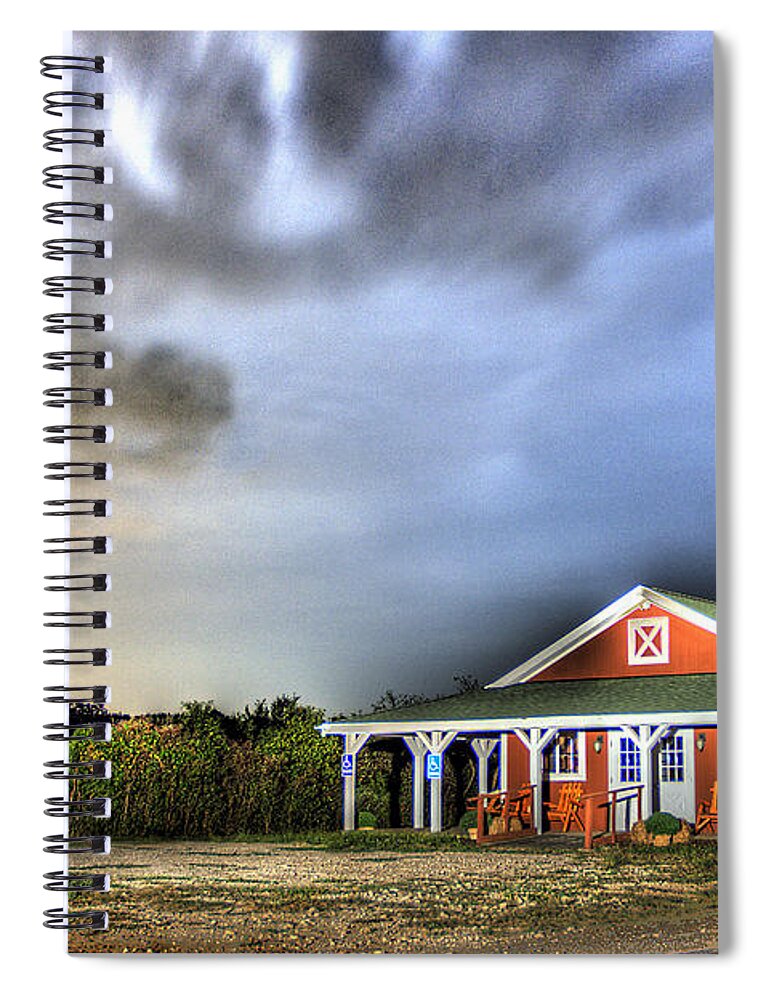 Plymouth Spiral Notebook featuring the photograph Plymouth Orchards Plymouth MI by Nicholas Grunas