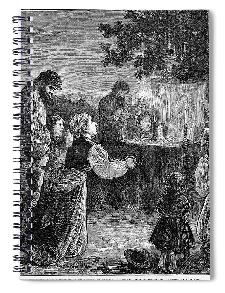 1873 Spiral Notebook featuring the photograph Poland: Cholera, 1873 by Granger