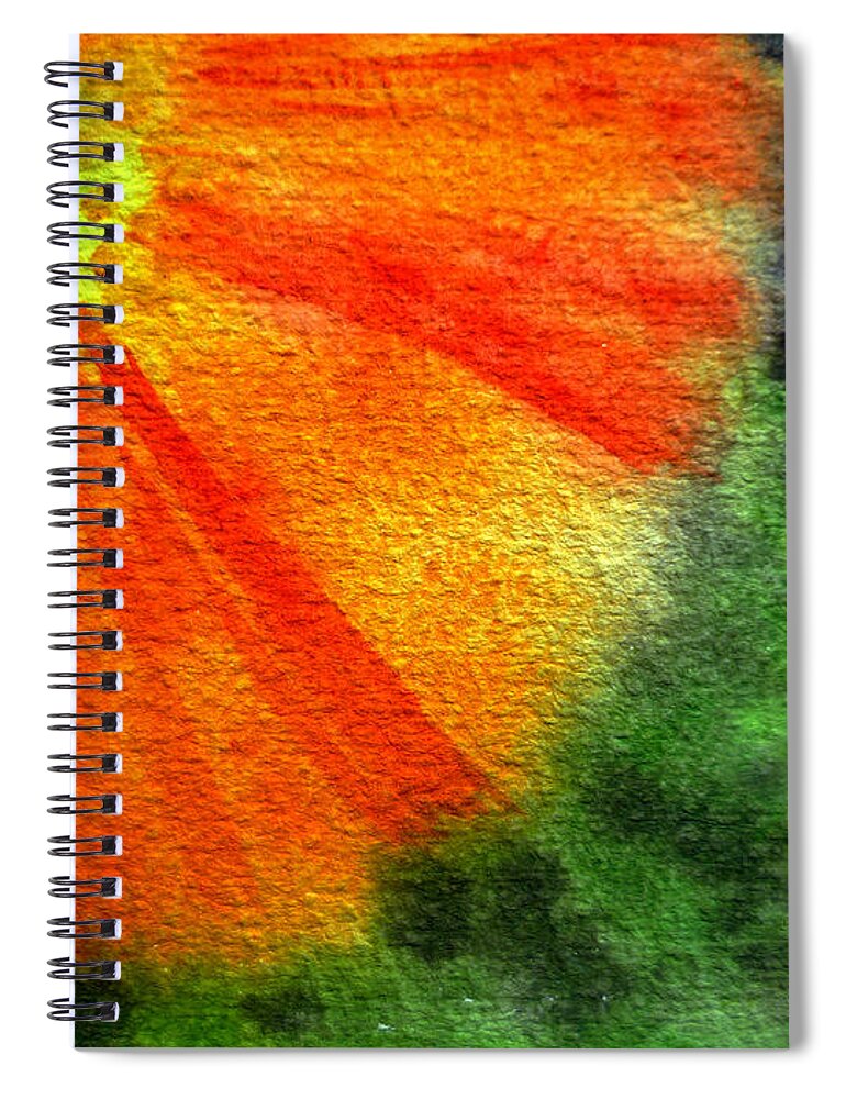 Poppy Spiral Notebook featuring the painting Poppy by Irina Sztukowski