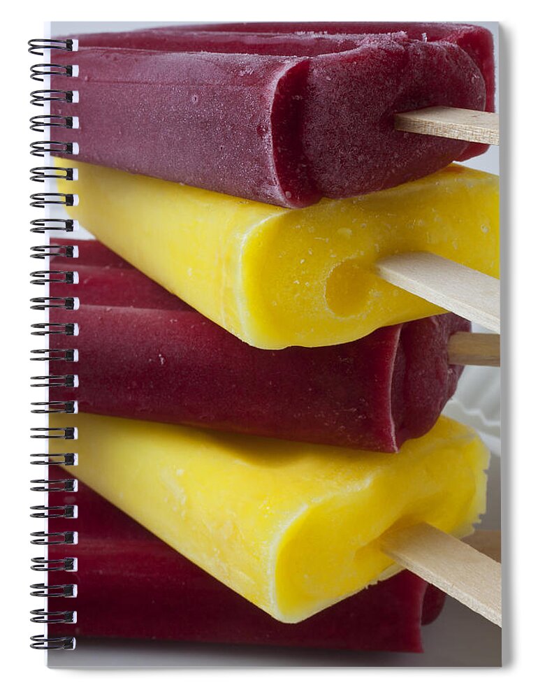 Frozen Spiral Notebook featuring the photograph Popsicle ice cream by Garry Gay