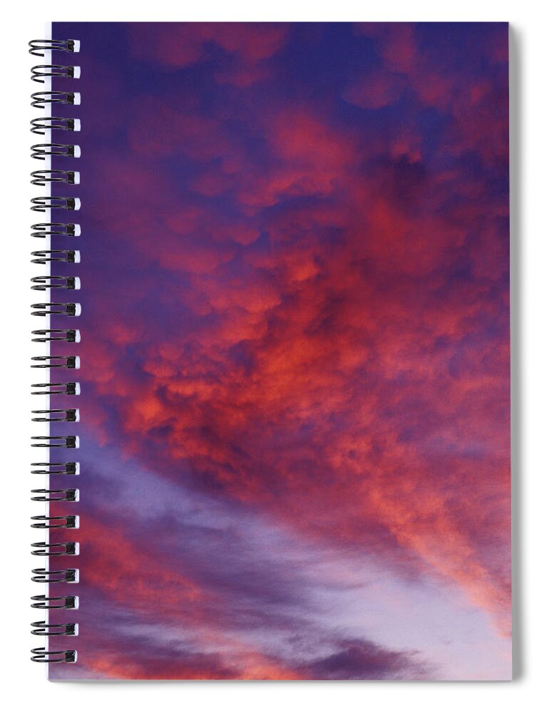 Red Clouds Spiral Notebook featuring the photograph Red Clouds by Garry Gay