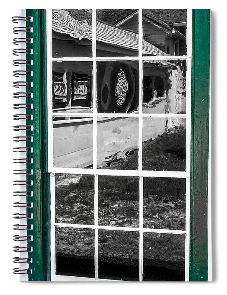 Reflections Spiral Notebook featuring the photograph Reflections of the Past by Shannon Harrington