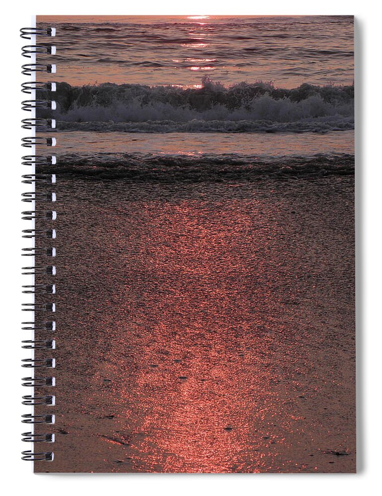 Reflective Spiral Notebook featuring the photograph Reflective Ripples by Kim Galluzzo