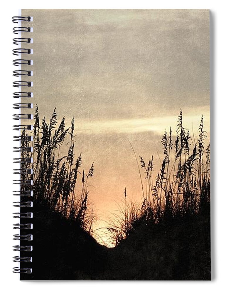 Dunes Spiral Notebook featuring the photograph Rise Between The Dunes by Kim Galluzzo Wozniak