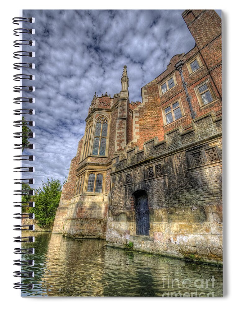 Hdr Spiral Notebook featuring the photograph River Cam Old Buildings by Yhun Suarez