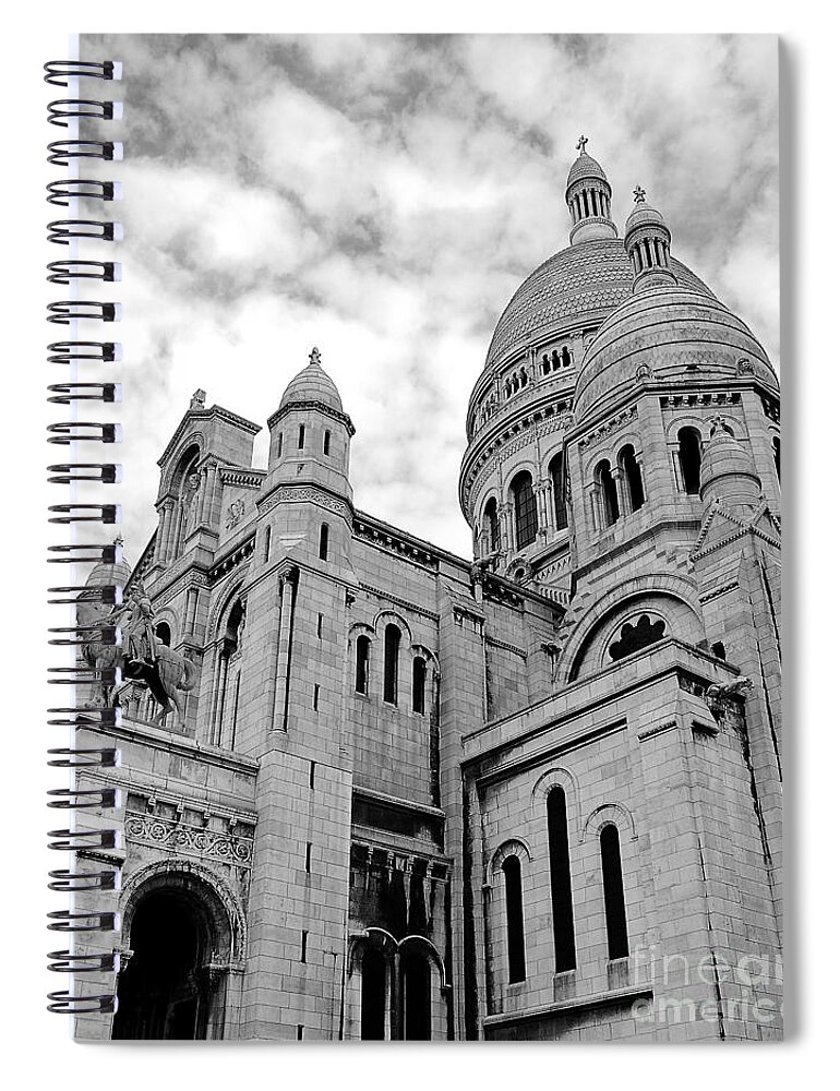 Art Spiral Notebook featuring the photograph Sacre Coeur by Ivy Ho