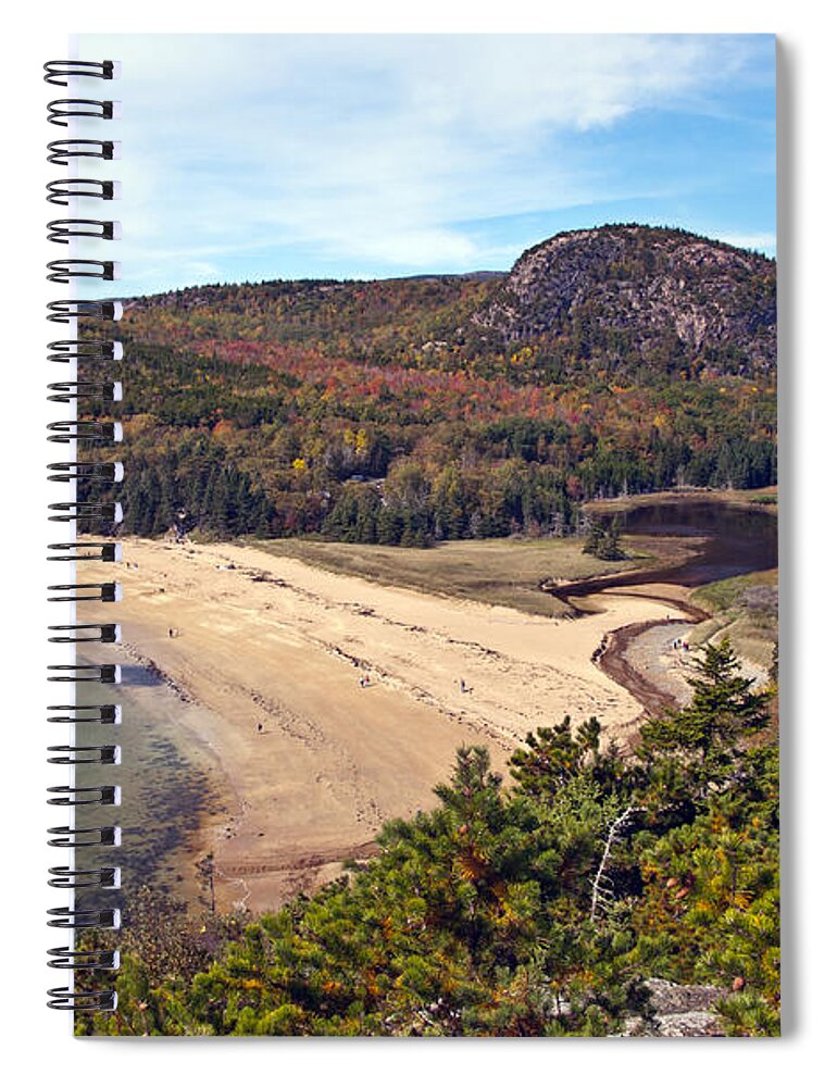 Sand Beach Spiral Notebook featuring the photograph Sand Beach Acadia National Park 2 by Glenn Gordon