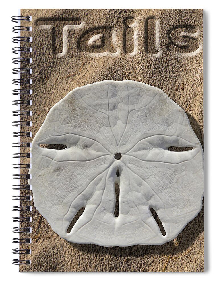 Sand Dollar Spiral Notebook featuring the photograph Sand Dollar Tails by Mike McGlothlen