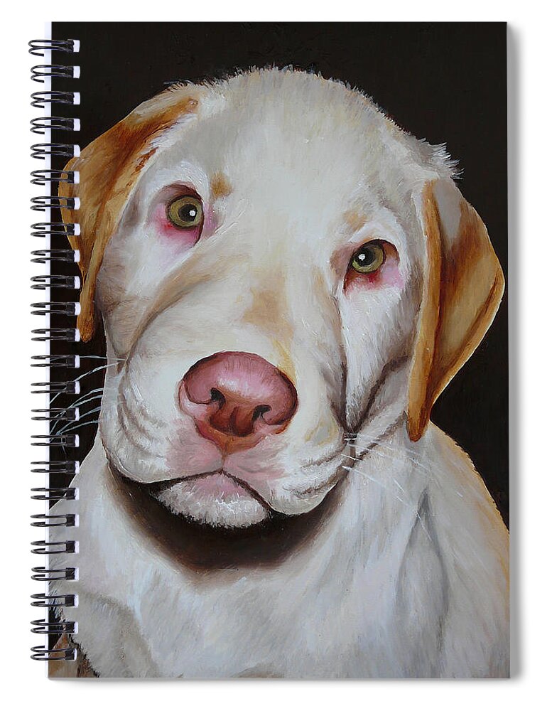 Puppy Spiral Notebook featuring the painting Savannah by Vic Ritchey