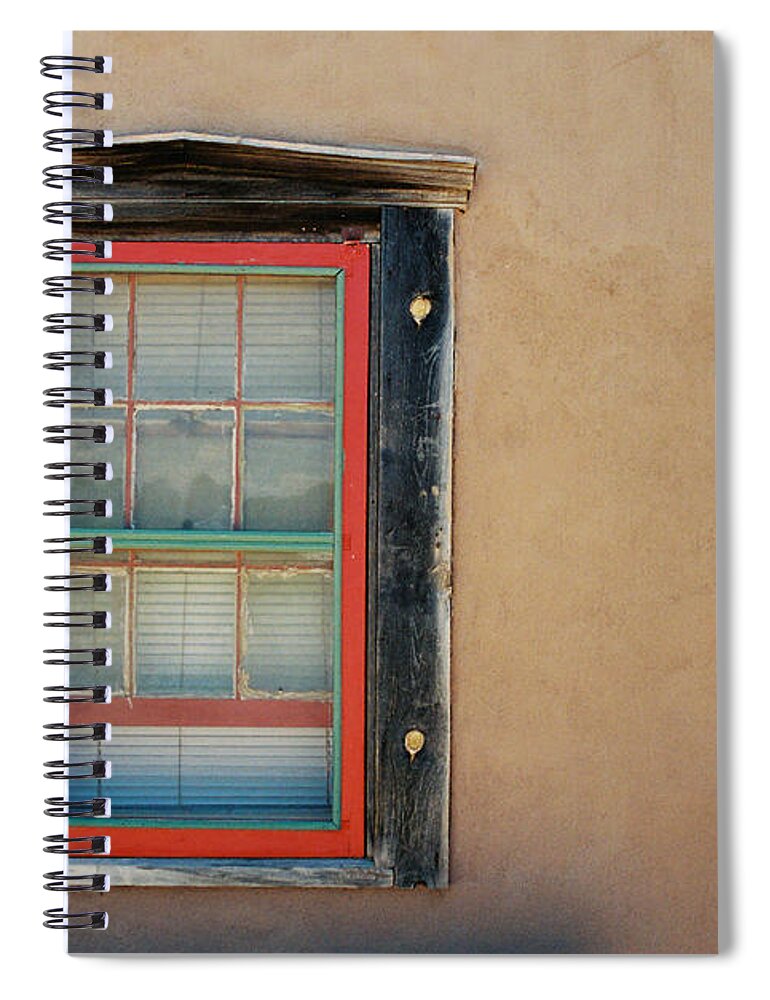 Santa Fe Spiral Notebook featuring the photograph School House Window by Ron Weathers