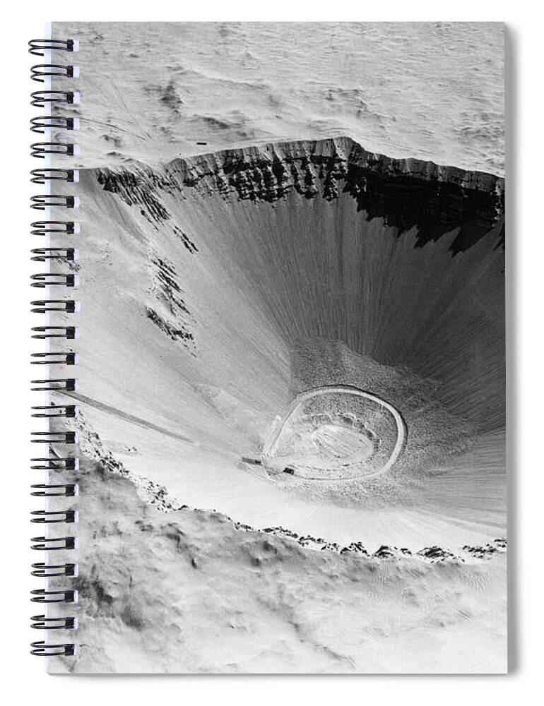 Historic Spiral Notebook featuring the photograph Sedan Crater, Nevada Test Site by LLNL/Omikron