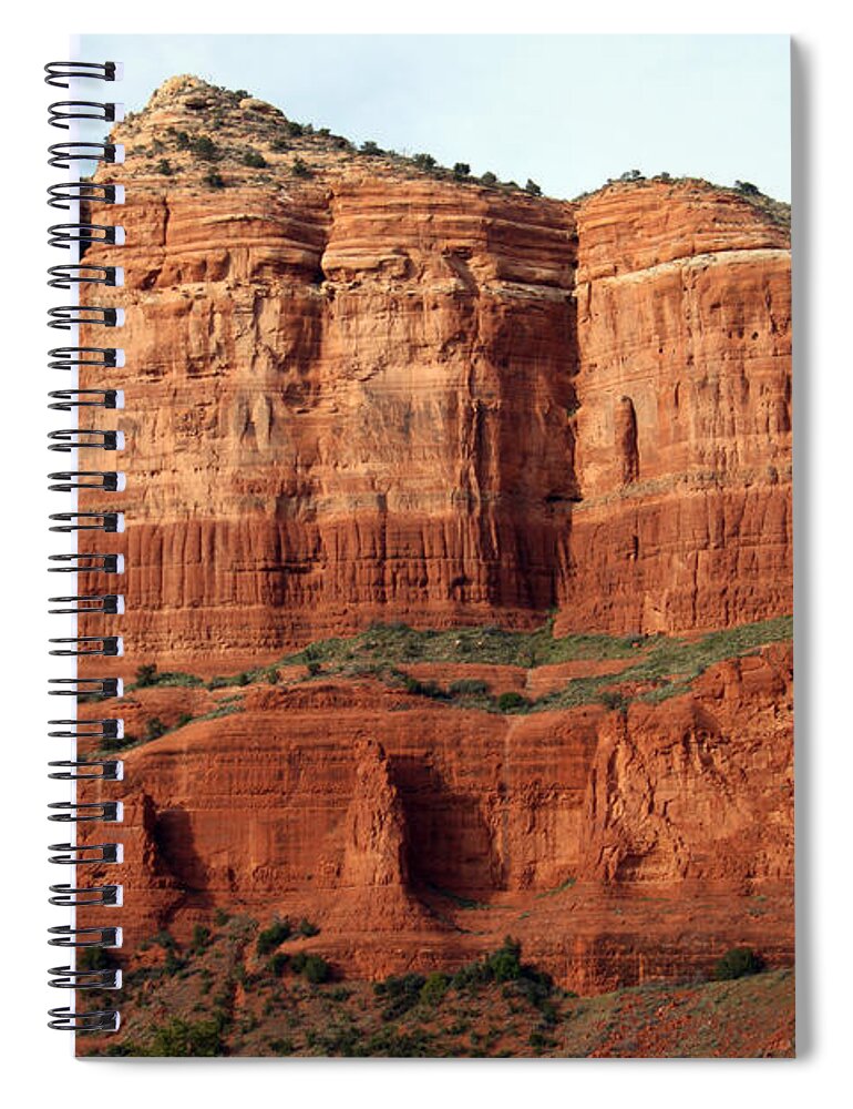 Arizona Spiral Notebook featuring the photograph Sedona Red by Debbie Hart