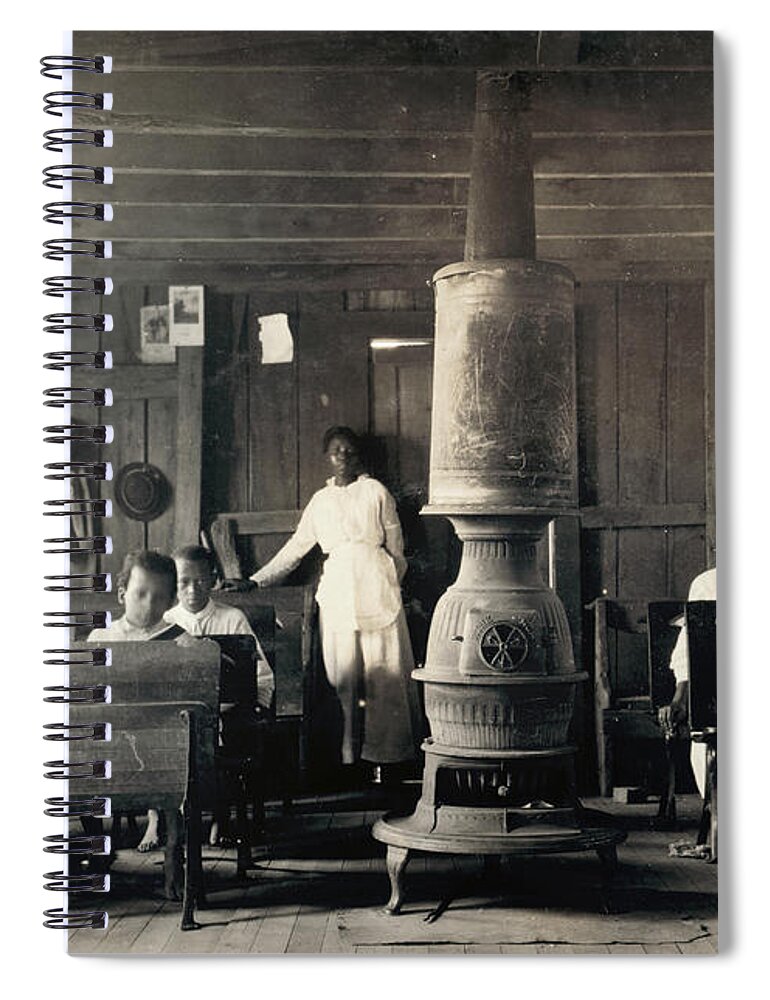 1916 Spiral Notebook featuring the photograph Segregated School, 1916 by Granger