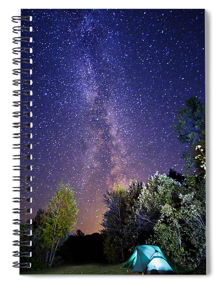 Camping Spiral Notebook featuring the photograph September night sky by Mircea Costina Photography
