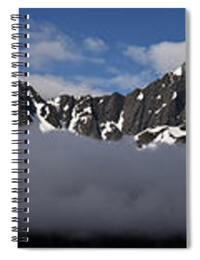 Seward Mountain Range Spiral Notebook featuring the photograph Seward Mountain Range by Wes and Dotty Weber